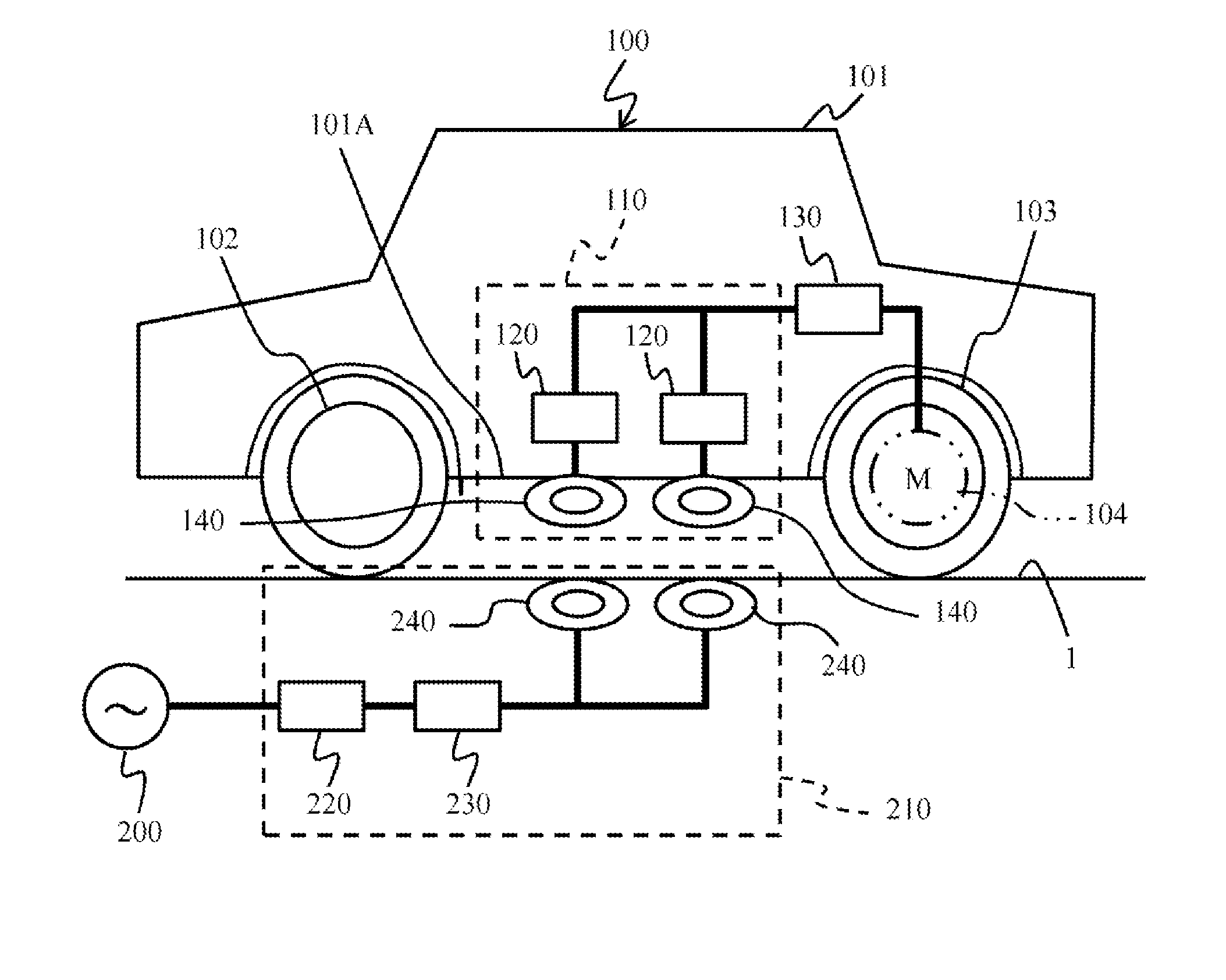 Non-Contact Charging Apparatus for Mobile Body and Non-Contact Charging Method for Mobile Body