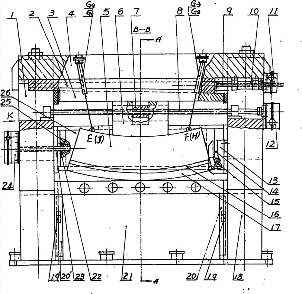 Hobbing type cross-cutting shear