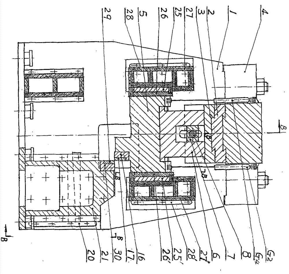 Hobbing type cross-cutting shear