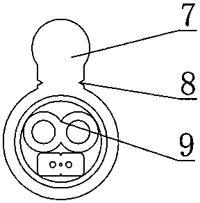 Indoor optical power composite cable capable of full-routing divergency