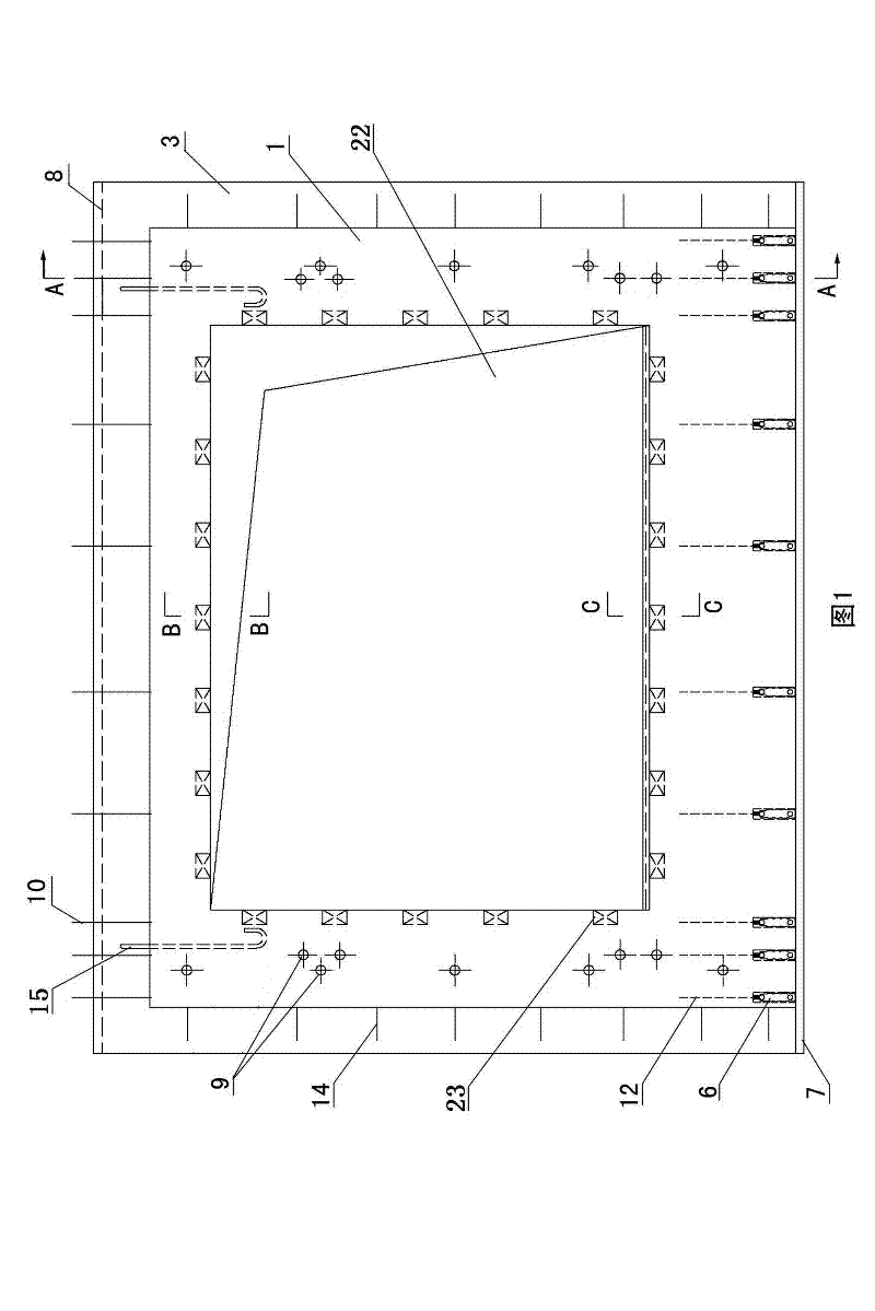 Precast composite wallboard with door/window holes and manufacturing method thereof