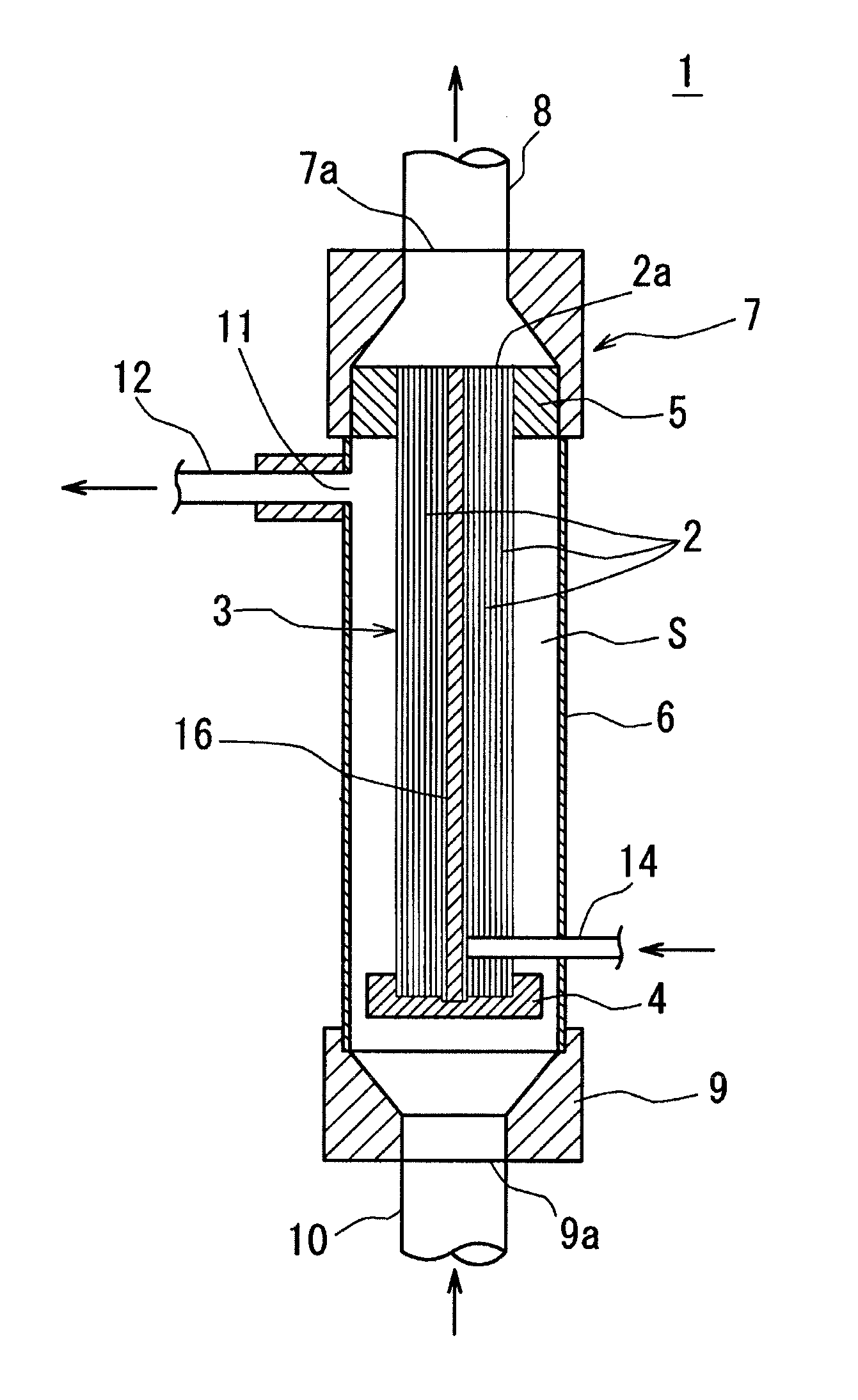 Separation membrane module for oil-containing wastewater treatment, oil-containing wastewater treatment method, and oil-containing wastewater treatment apparatus