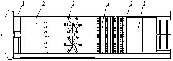 Gathering type plastic film residue bundling and recovering machine