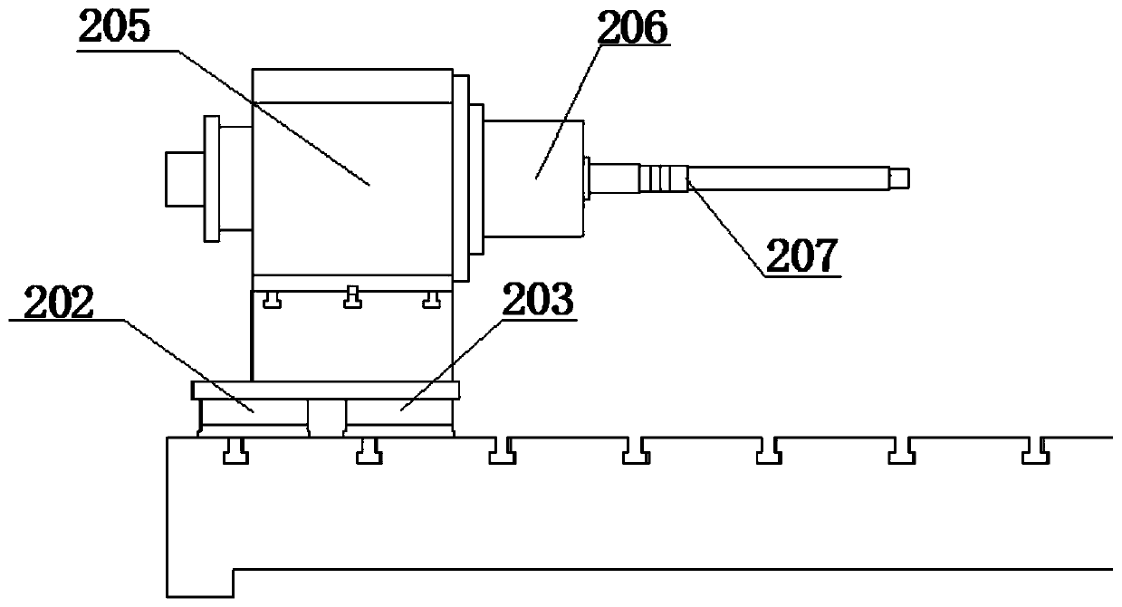 Electric spindle reliability test device based on synchronous hydraulic cylinder drive loading