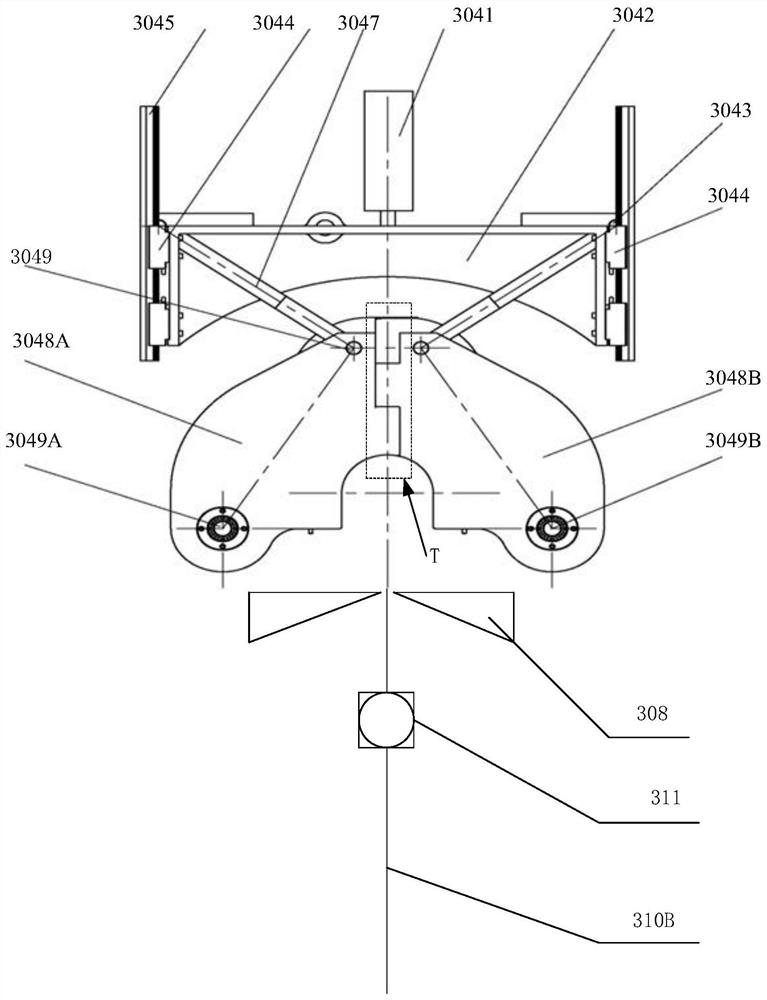 Nuclear reactor detector assembly dismounting device