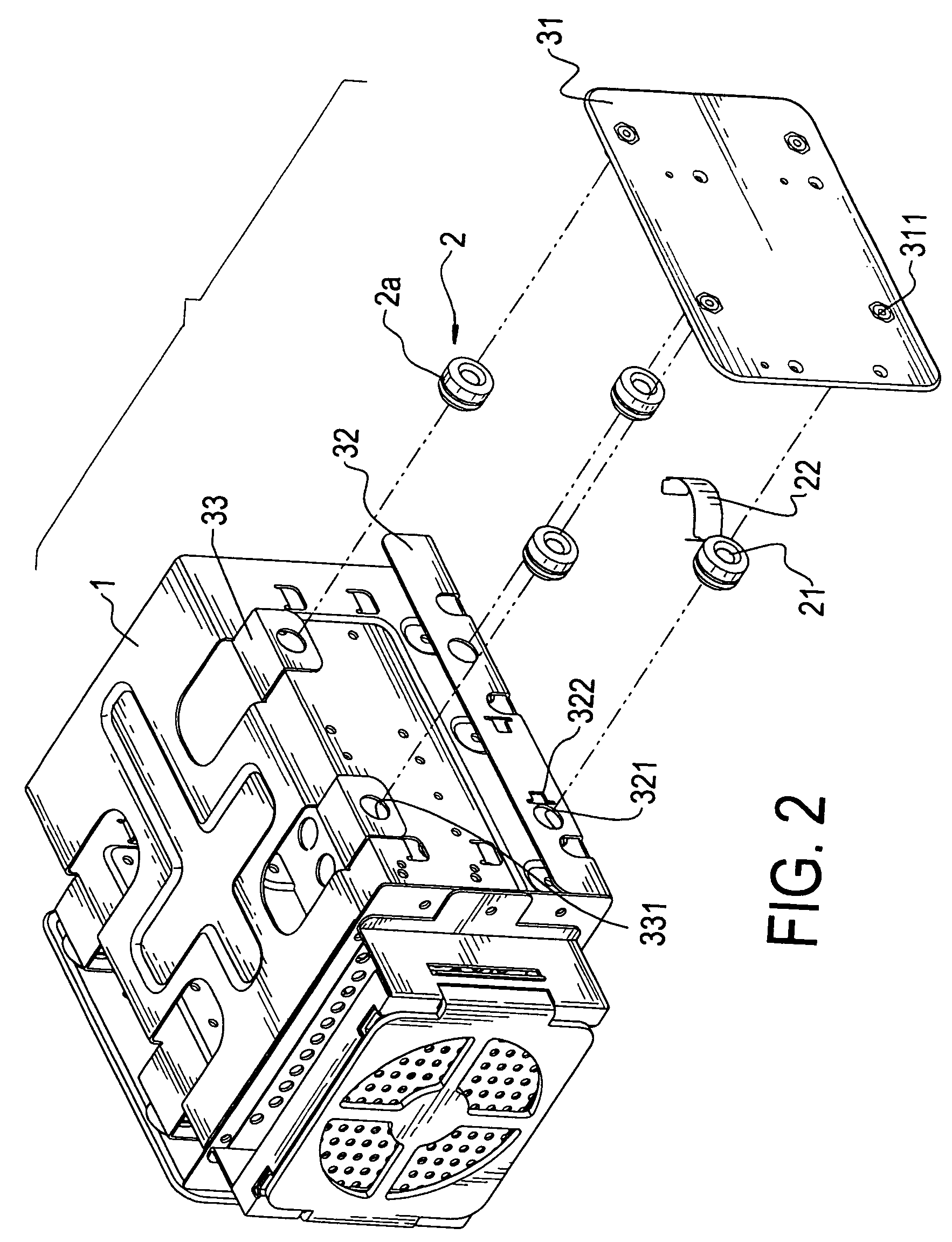 Computer hard disk damper