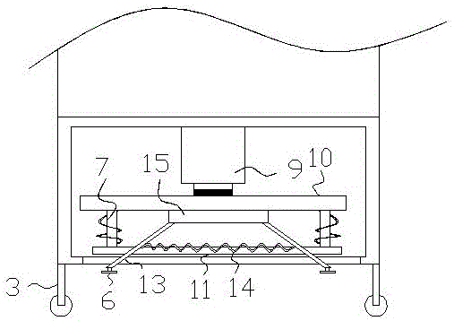 Medical anti-movement ward-round cart