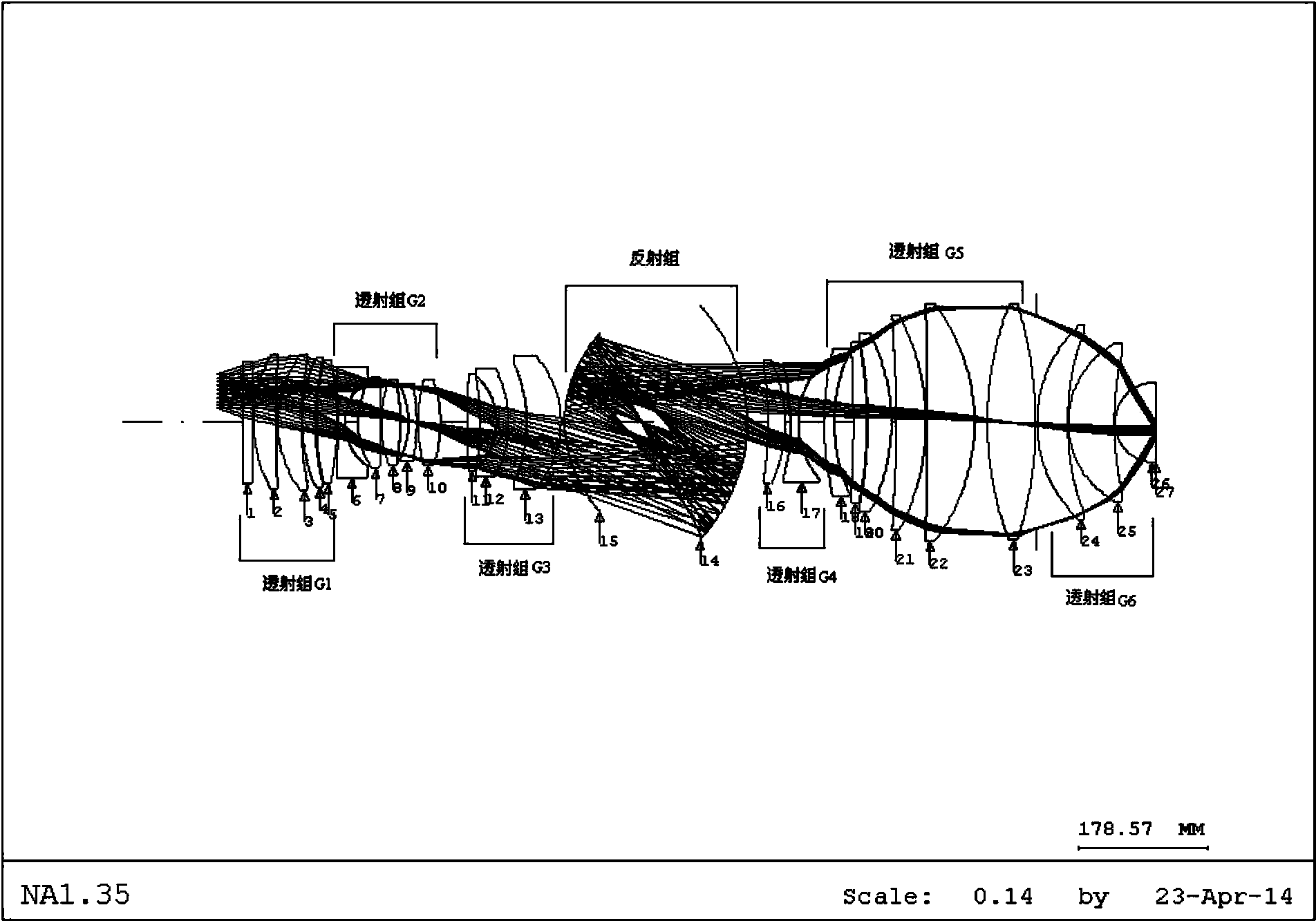 Large-numerical-aperture immersed projection object lens