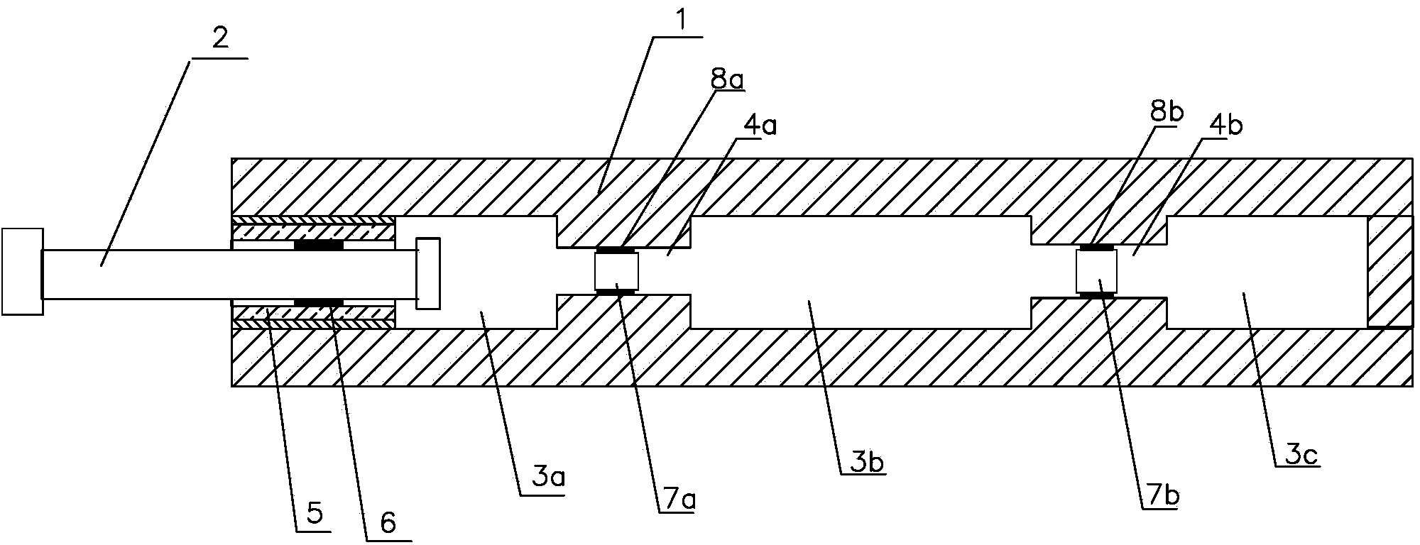 Damping device for vibration attenuation of upper rollers and lower rollers of rolling mills