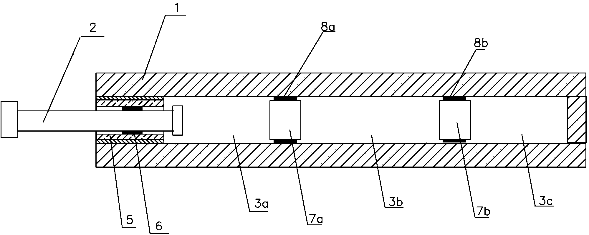 Damping device for vibration attenuation of upper rollers and lower rollers of rolling mills