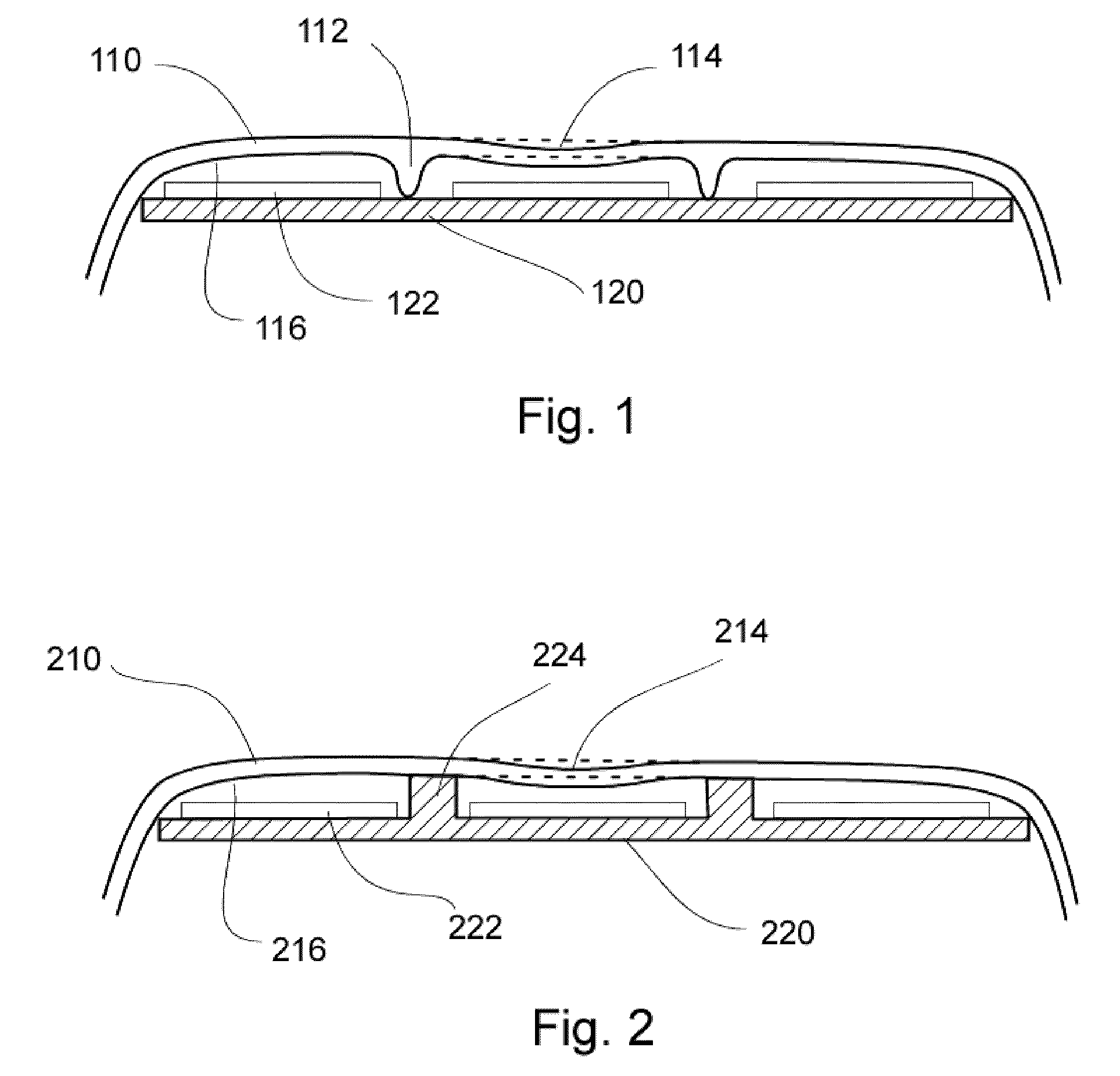 Electronic device housing with integrated user input capability