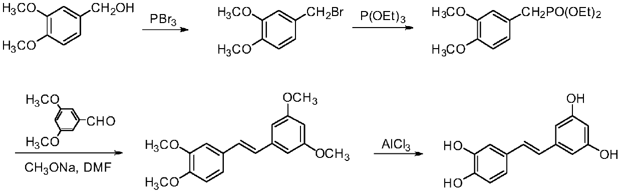 A kind of synthetic method of picatanol