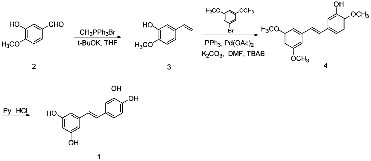 A kind of synthetic method of picatanol