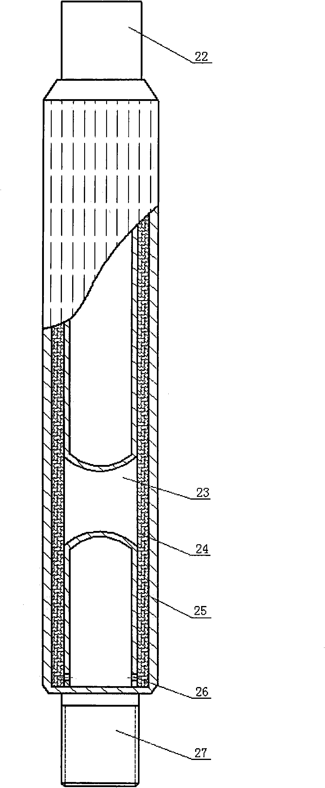 Subsection well completion system of bottom water reservoir horizontal well