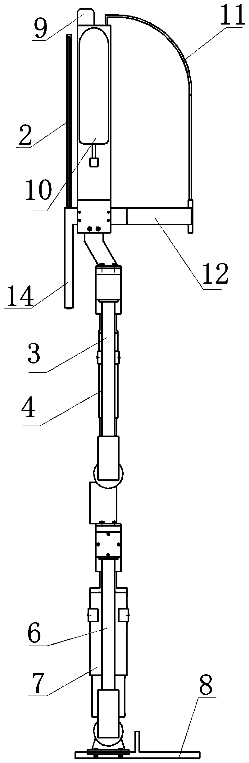 Composite exoskeleton walking assisting equipment