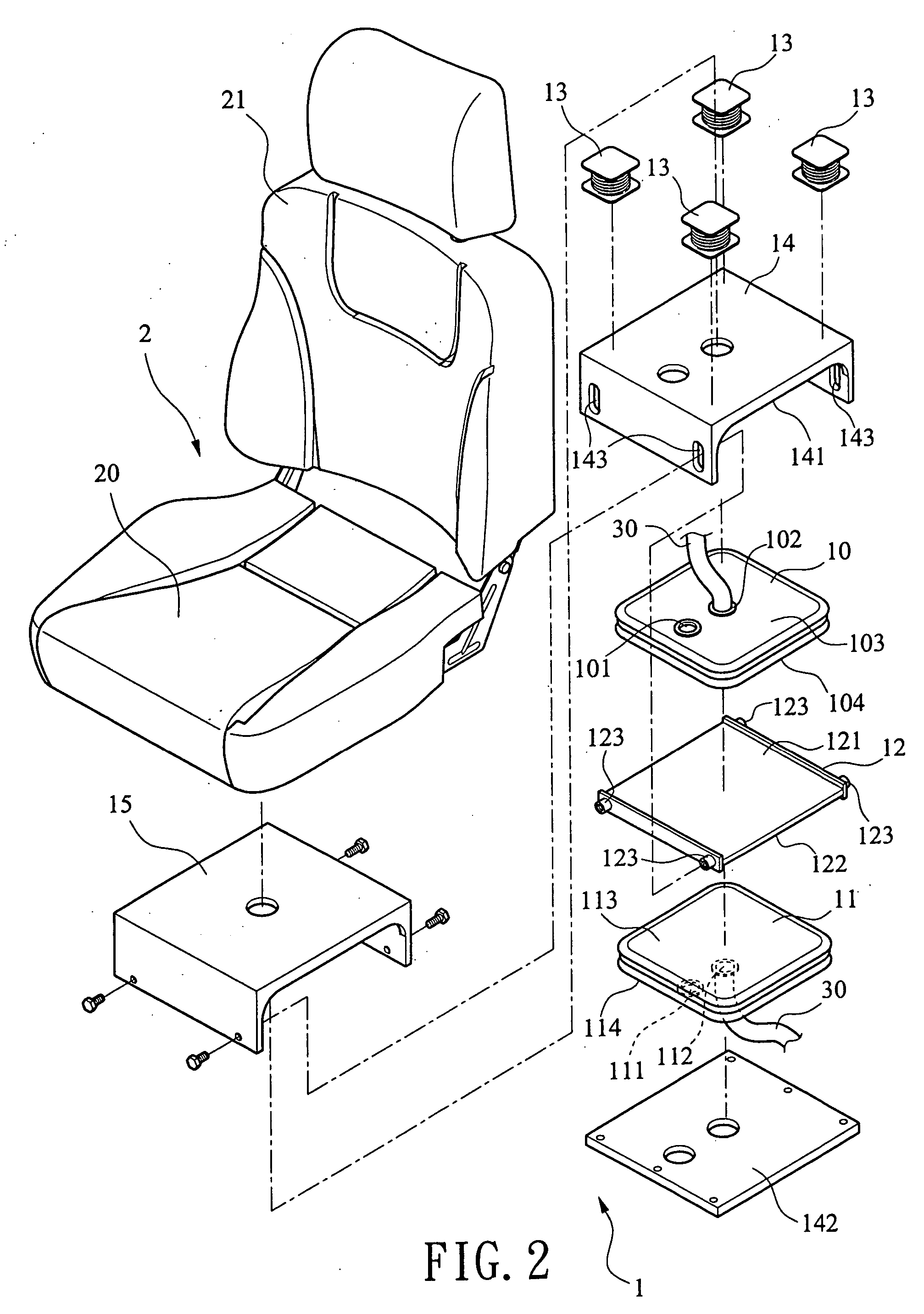 Automatic ventilation device for chair