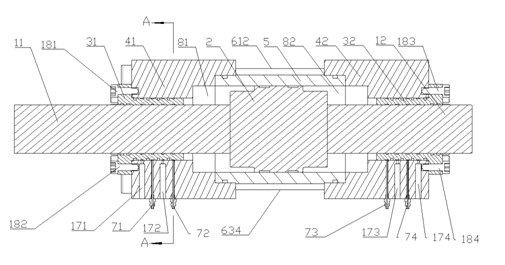 Oil cylinder of static pressure vibration exciter