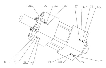 Oil cylinder of static pressure vibration exciter