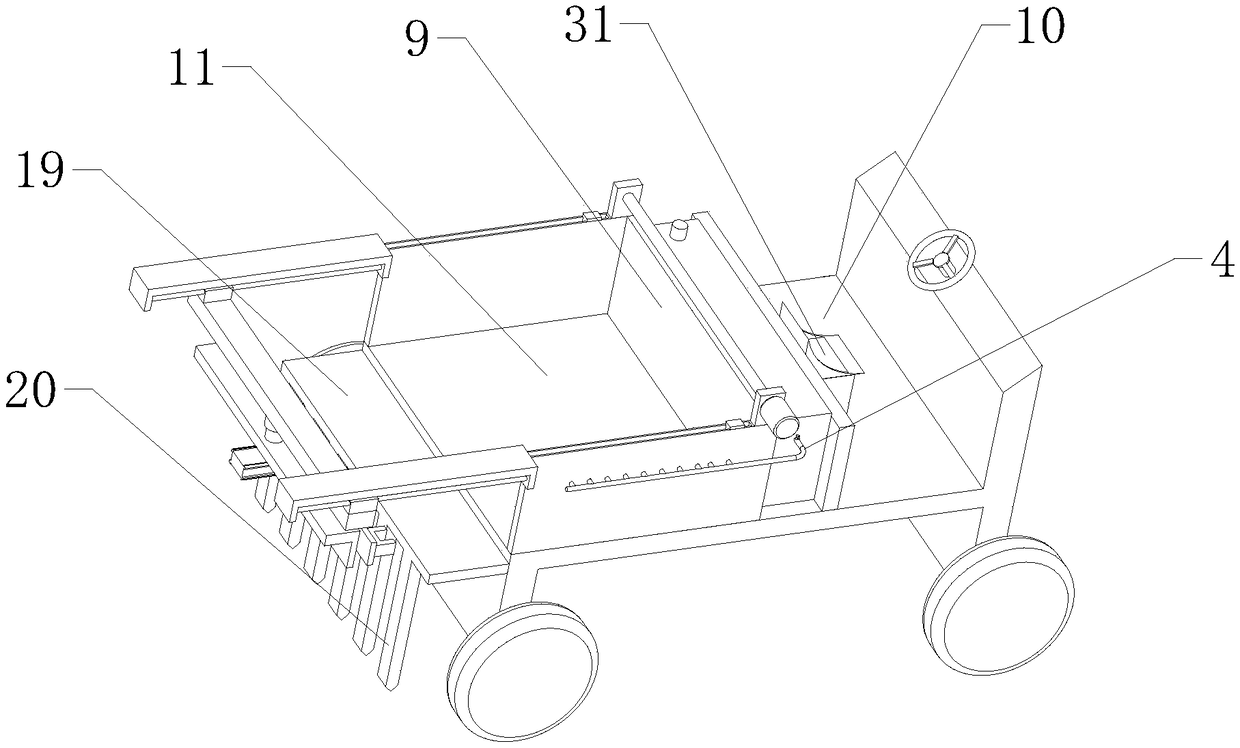 Agricultural rice planting device