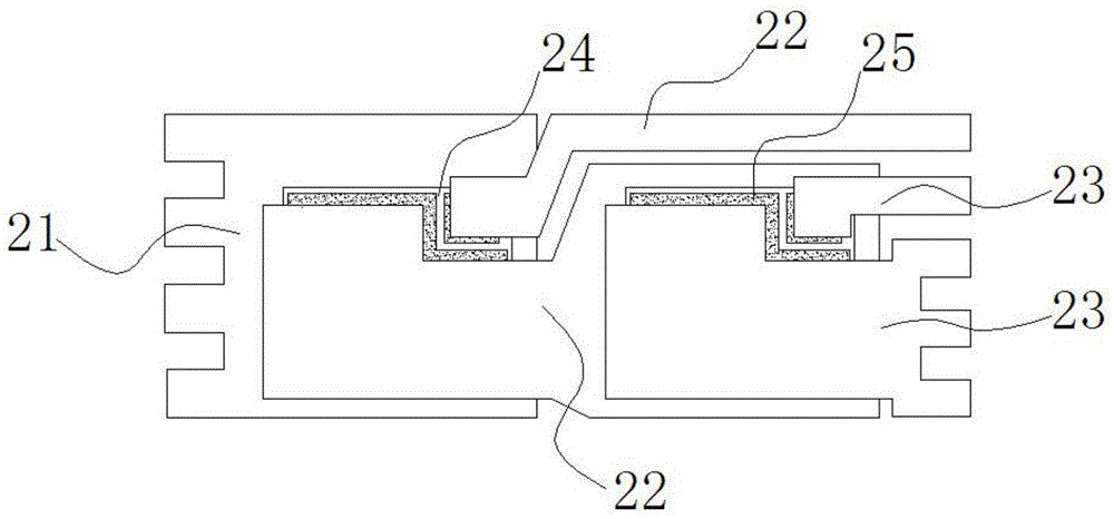 Multi-chip upright tile sandwich package structure and technique therefor