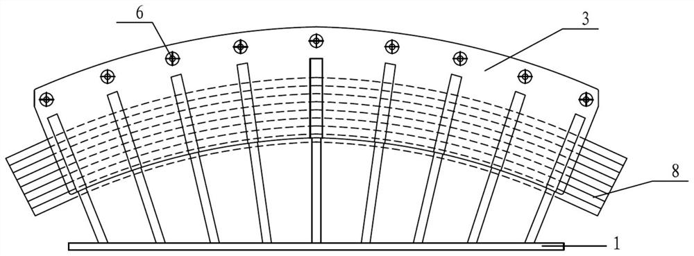 An anti-slip cable saddle structure with corrugated medial septum