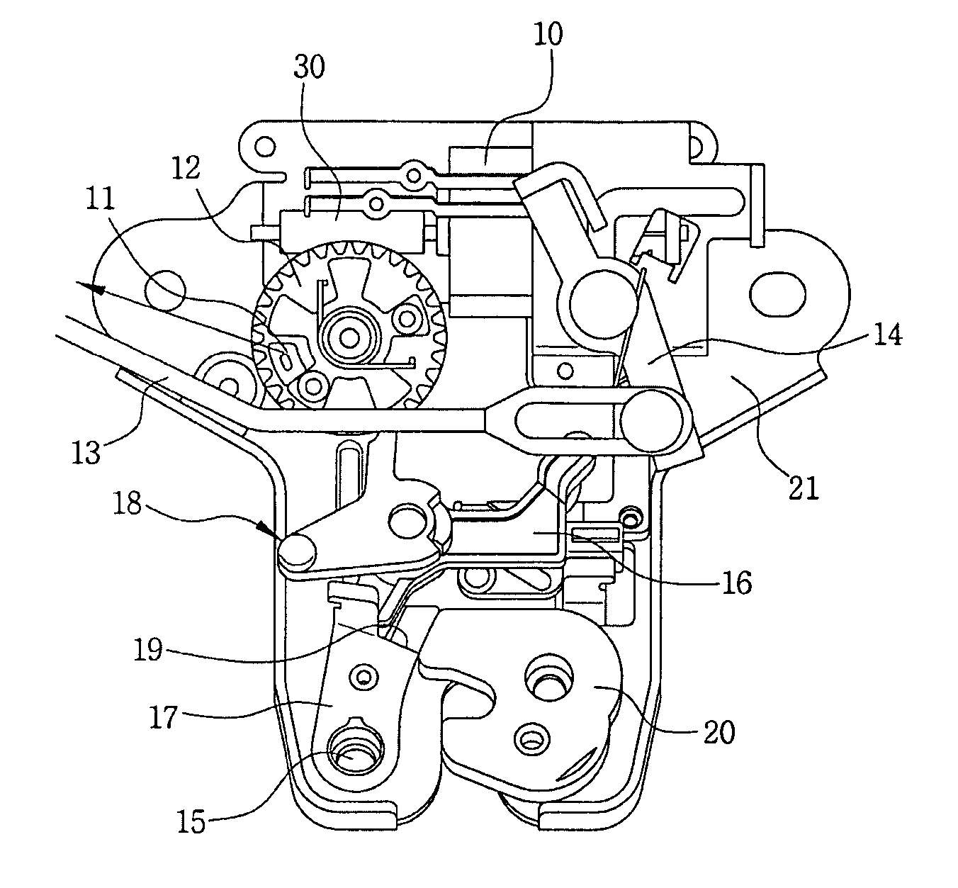 Trunk lid latch assembly for vehicle