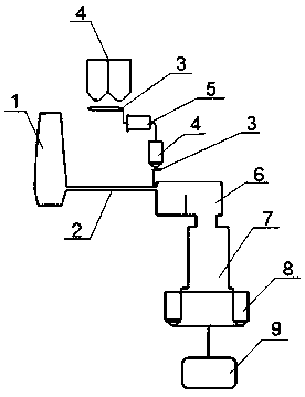 Technology for firing cement clinker by utilizing molten slag liquid phase of blast furnace