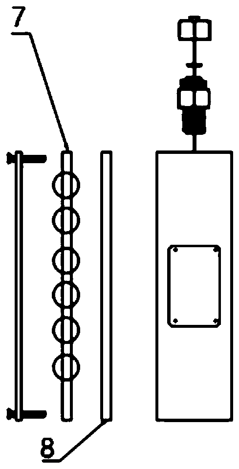 Photocatalysis portable water quality total organic carbon detection device and detection method