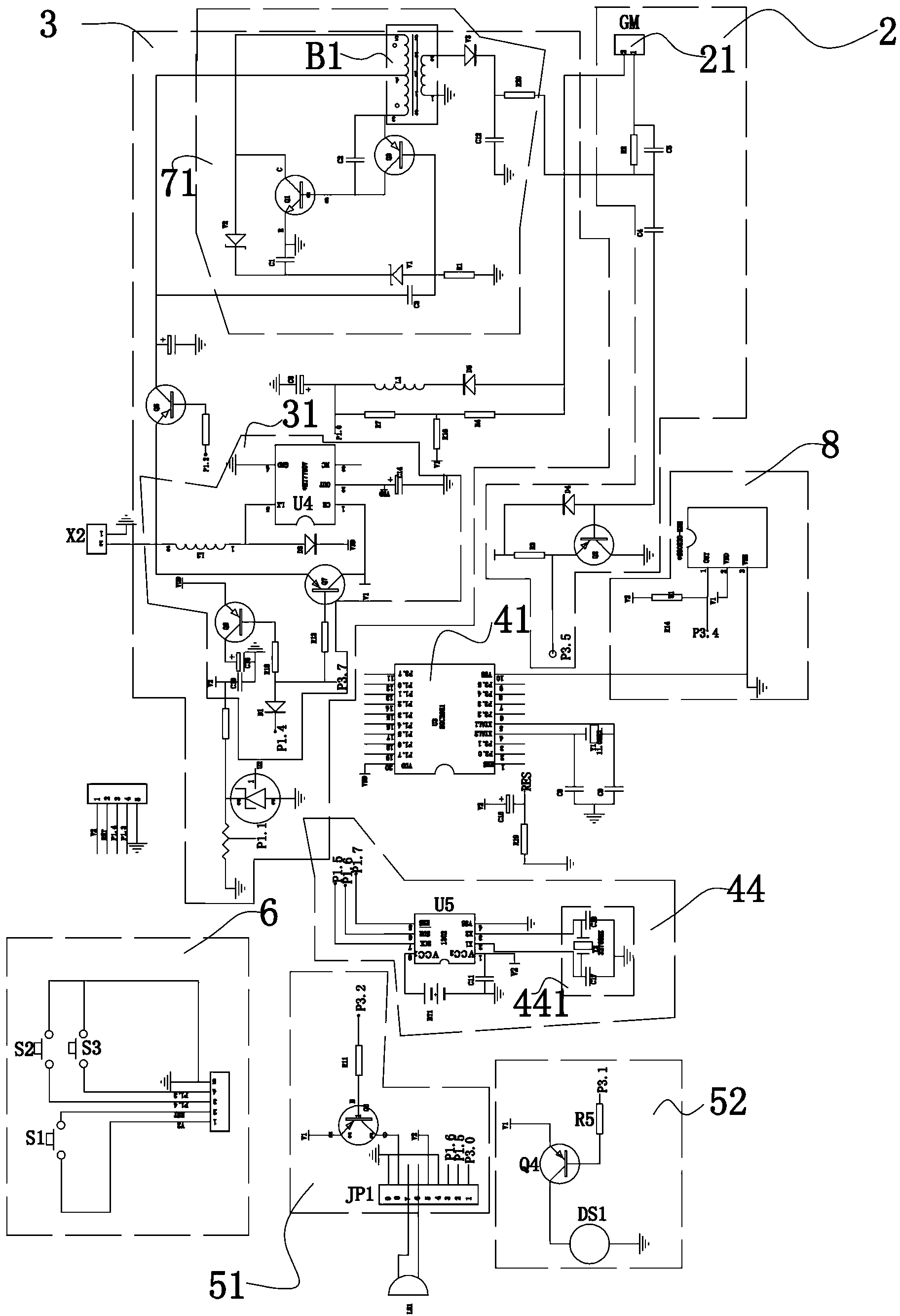 Nuclear radiation detection system