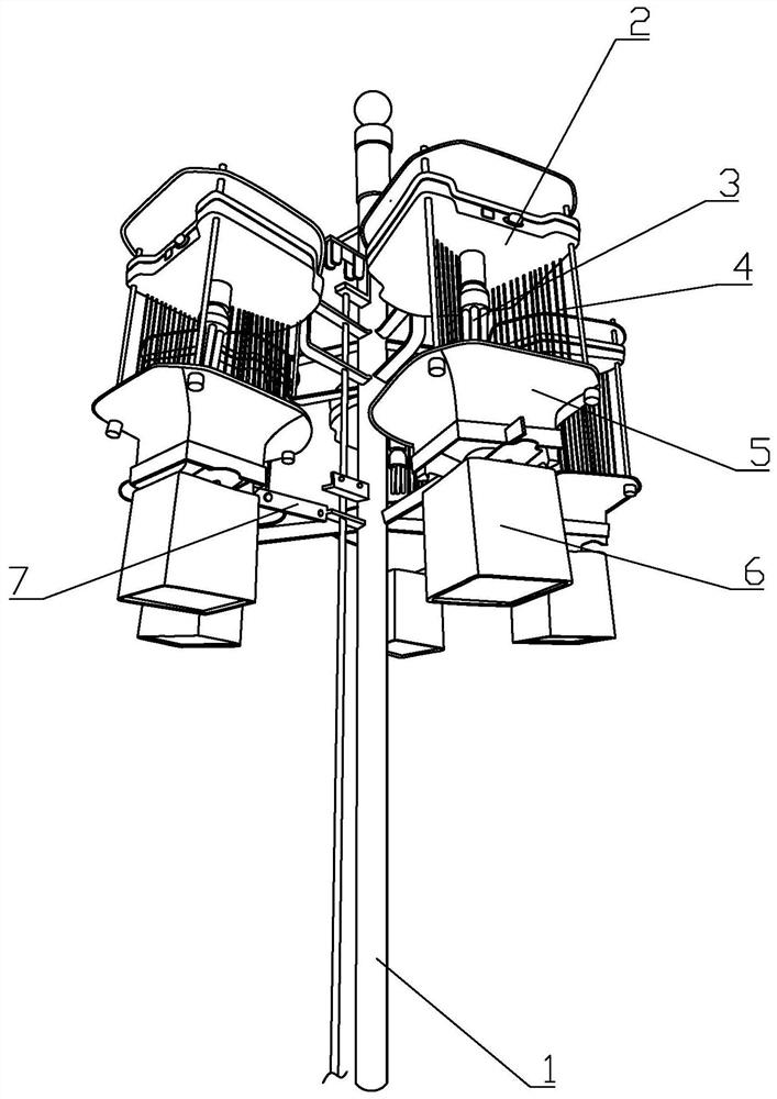 Method for monitoring rhythm of response to light trap of phototaxis pests at night and monitoring light