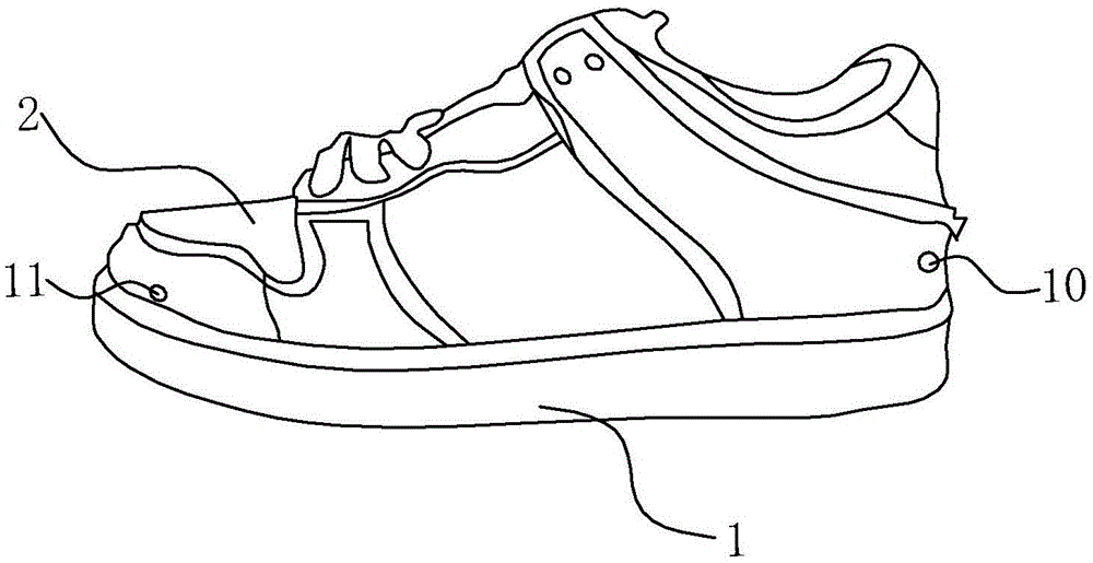 An alarm method for concealed voice automatic alarm shoes