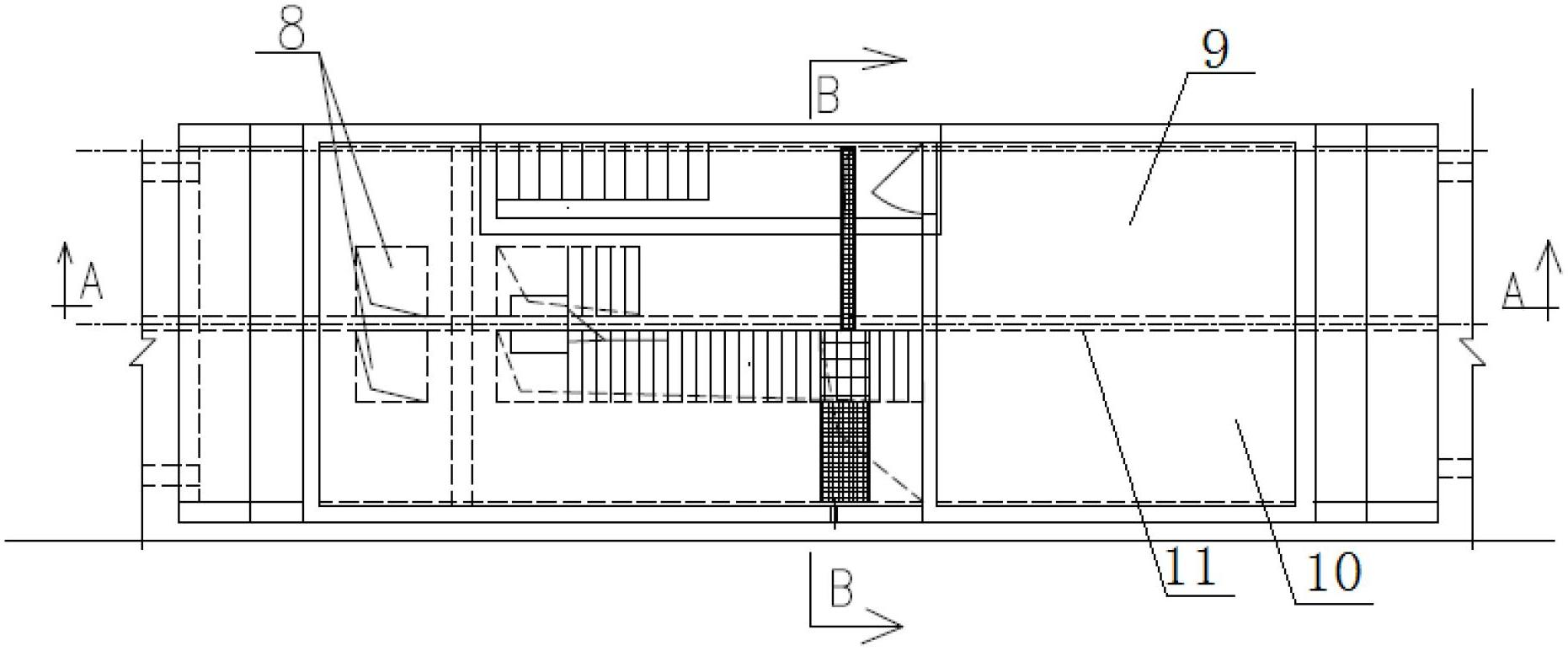 Integral underground comprehensive pipe rack