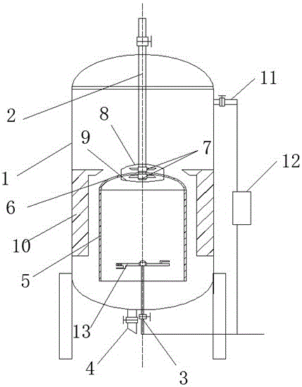 Gas overflowing type gas liquid reaction equipment