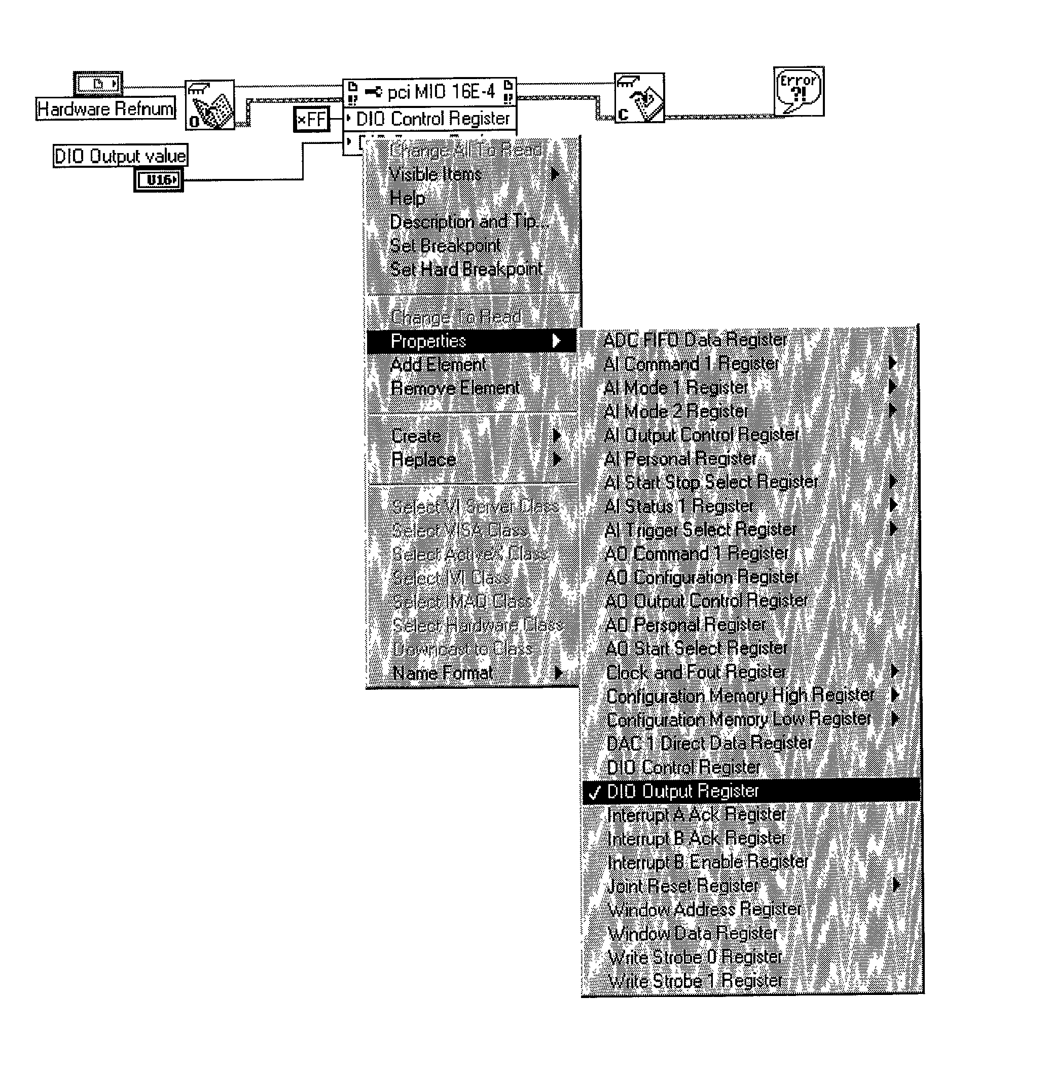 System and method for performing type checking for hardware device nodes in a graphical program