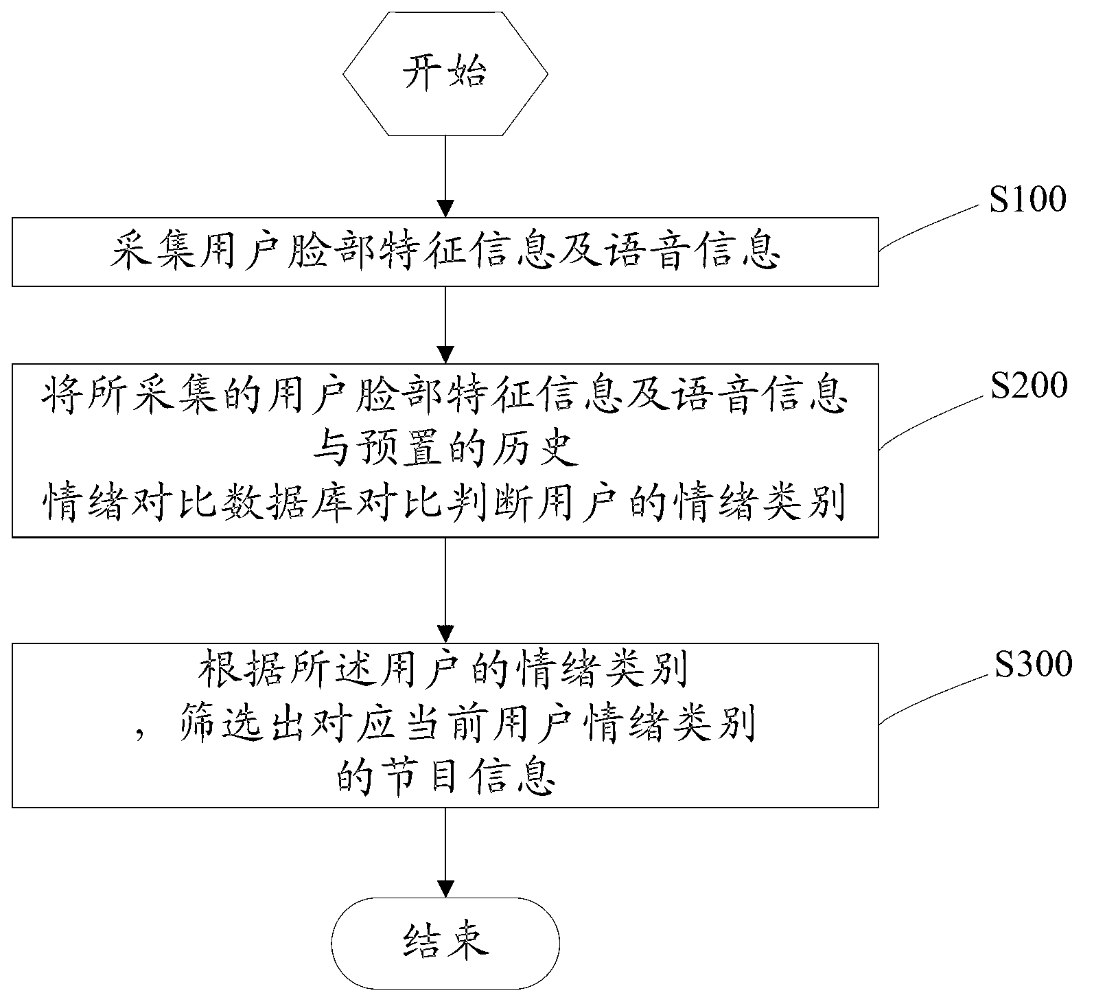 Program screening method, program screening system and television with program screening system