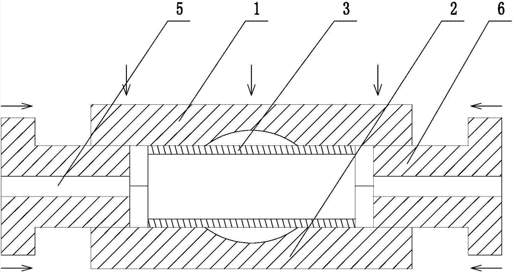 Heat molding and water cooling mold of uniform-section boron steel pipes