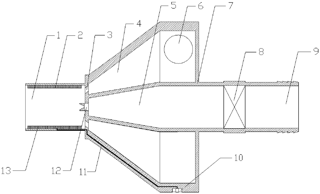 Anti-drifting pneumatic atomizer capable of regulating and controlling particle size of fog drops on line and control method