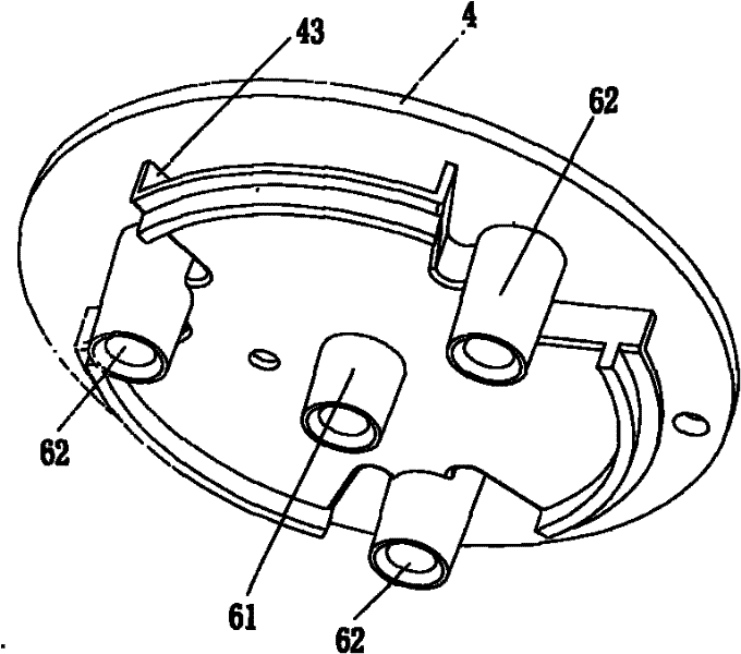 Combustor assembly of multi-nozzle gas furnace for complete top air intake