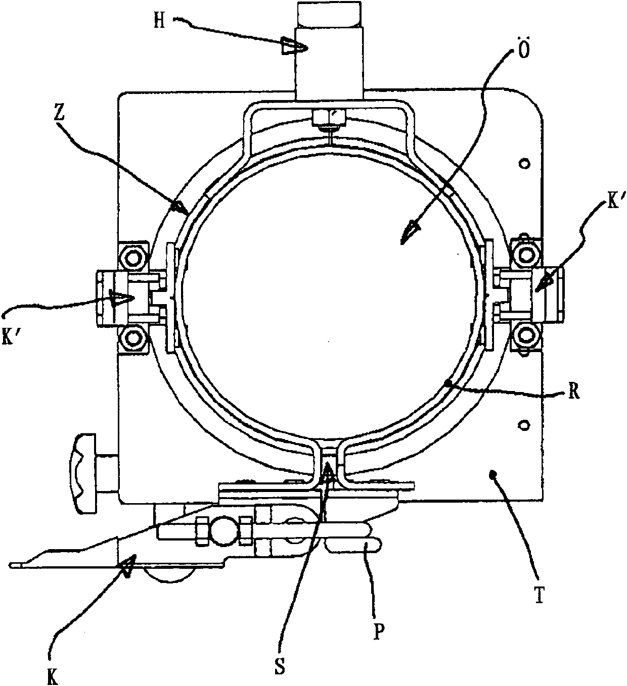 Device for introducing adhesive into a heatable pasting device