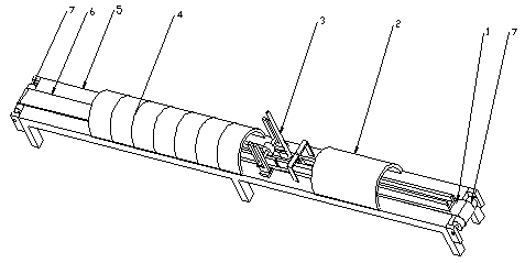 Optical glass strip forming device