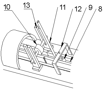 Optical glass strip forming device