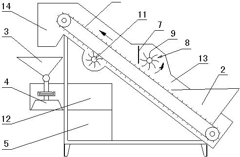 Conveyer capable of quantitatively and automatically feeding materials at definite time