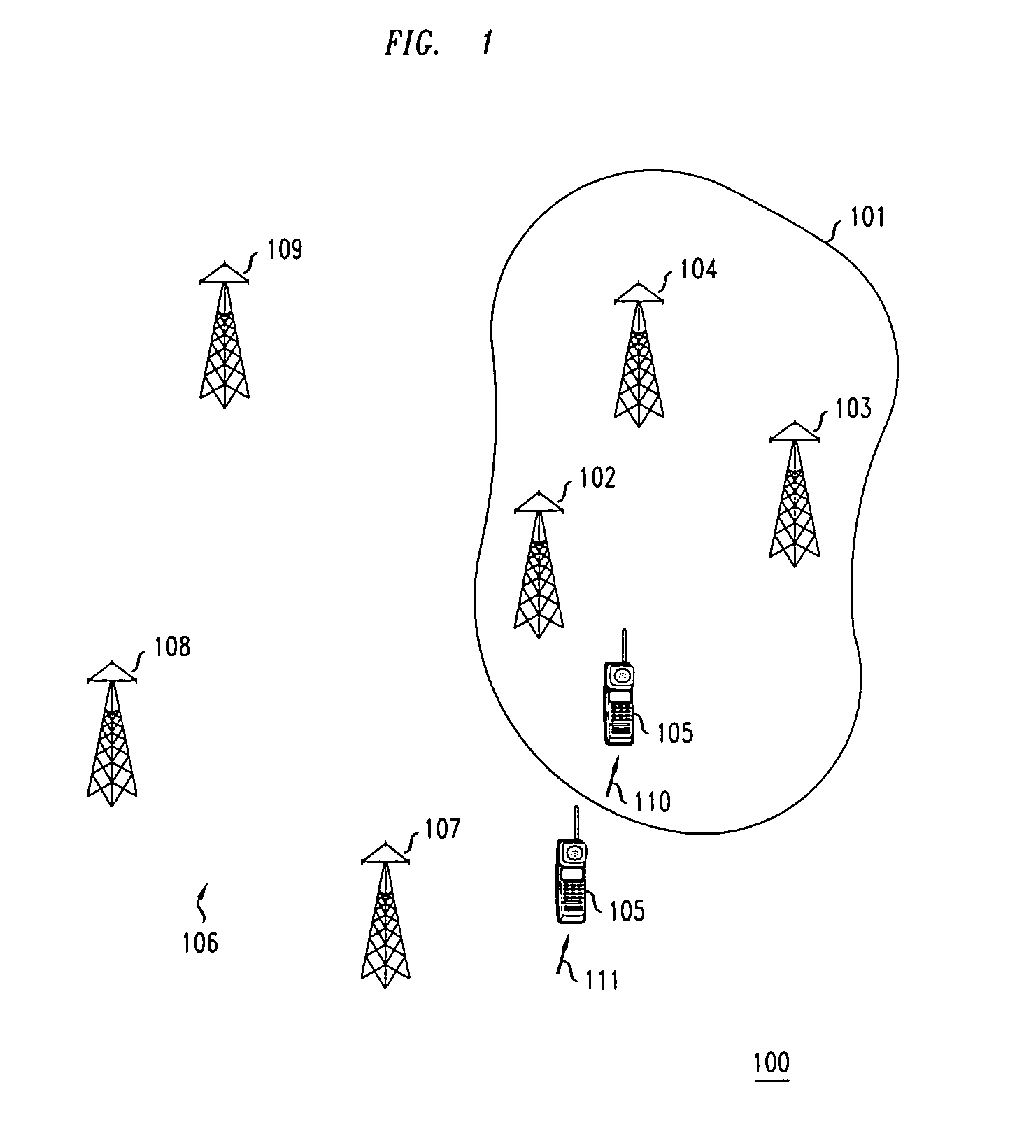 Method of handoff at the border between CDMA underlay and overlay systems