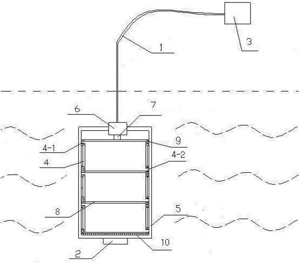 One-time layering sampling a plurality of unmixed groundwater samples device and method