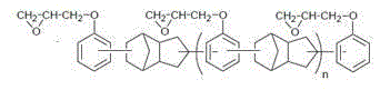 Halogen-free epoxy resin composition for IC packaging