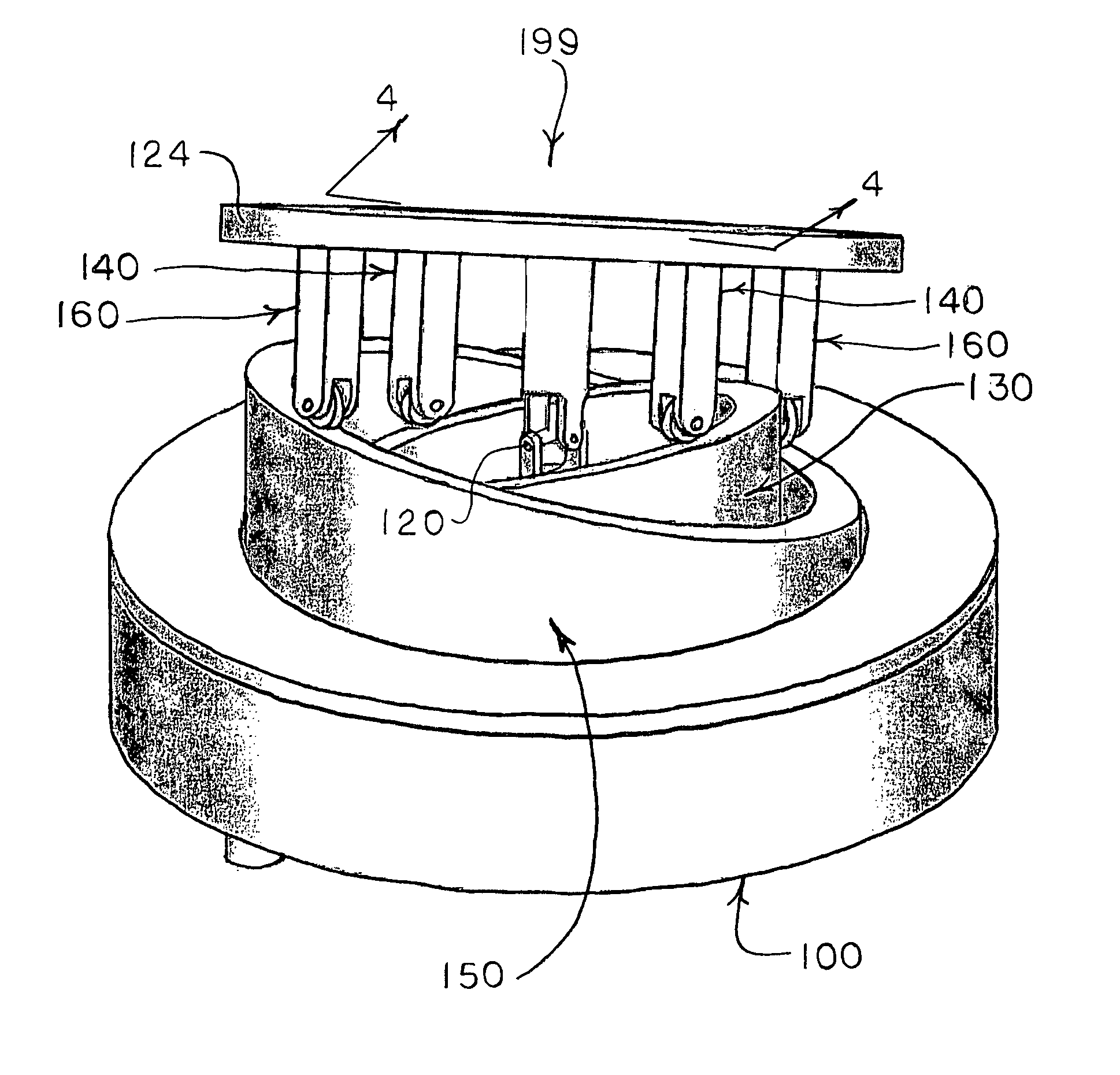 Three axes rotational motion-positioning apparatus