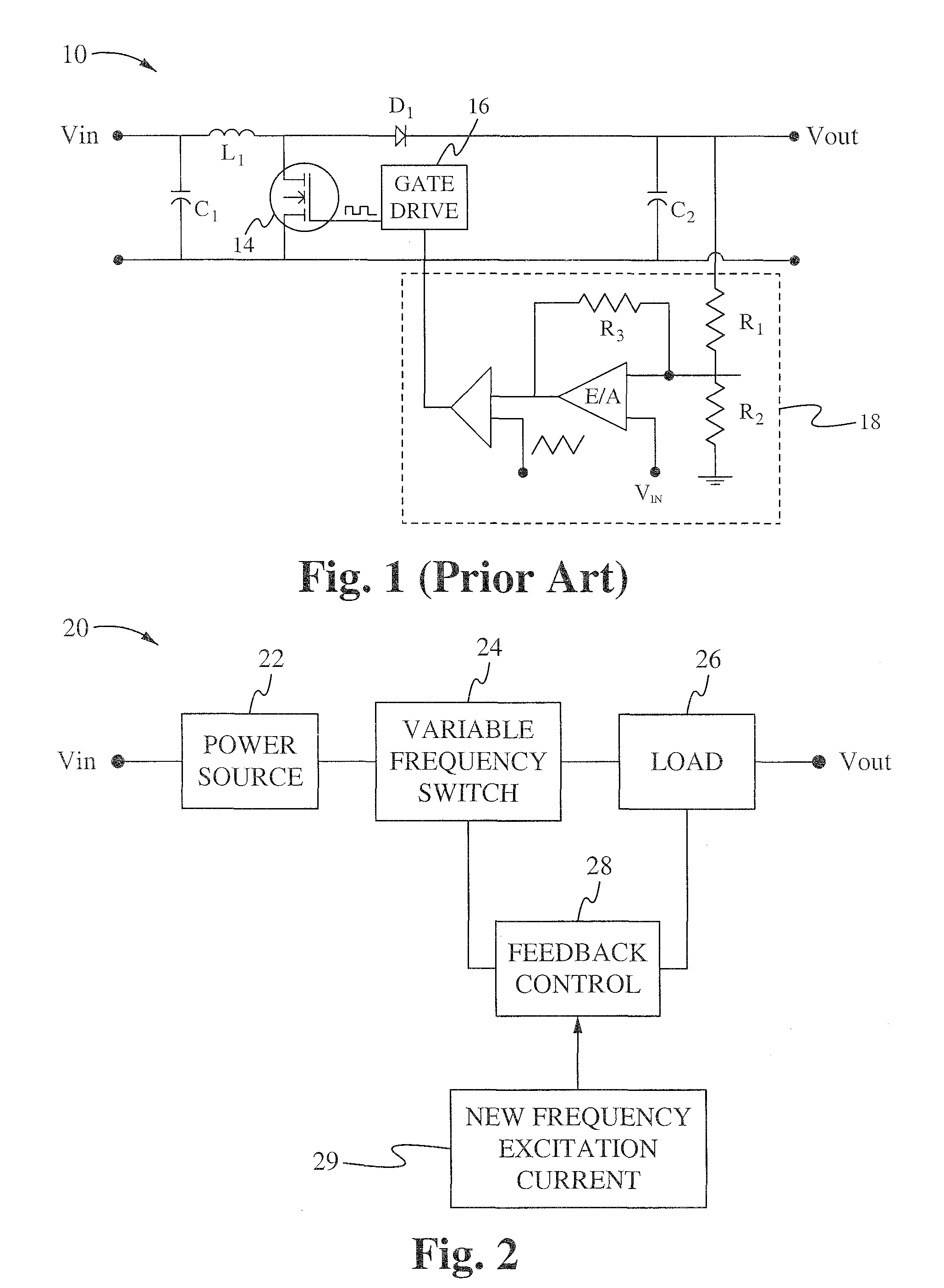 Closed loop negative feedback system with low frequency modulated gain