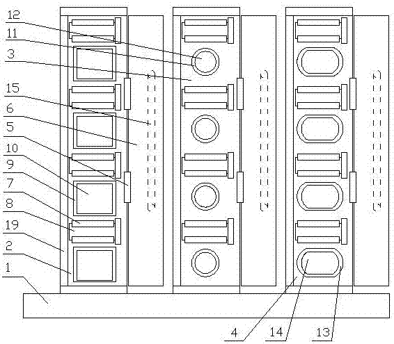 Storing and taking device for machining tools