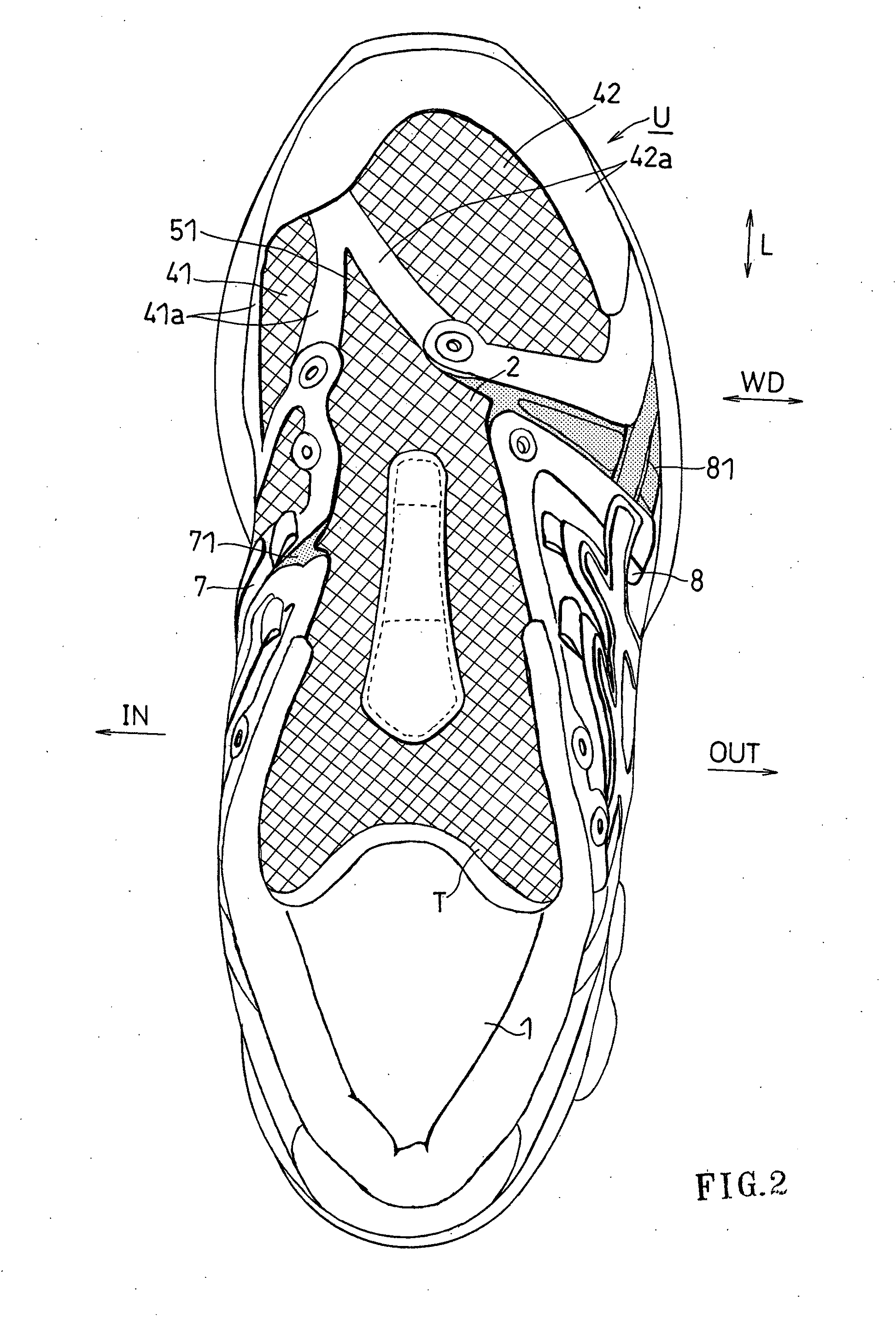 Sports shoes having upper part wtih improved fitting property