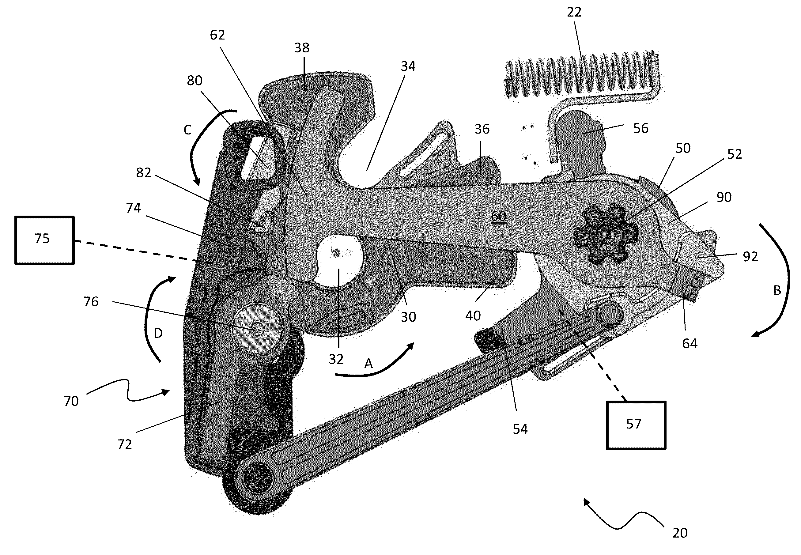 Anti-relatch mechanism